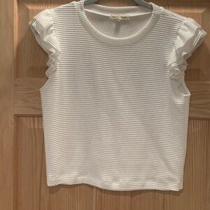 Moa Moa Textured White Top